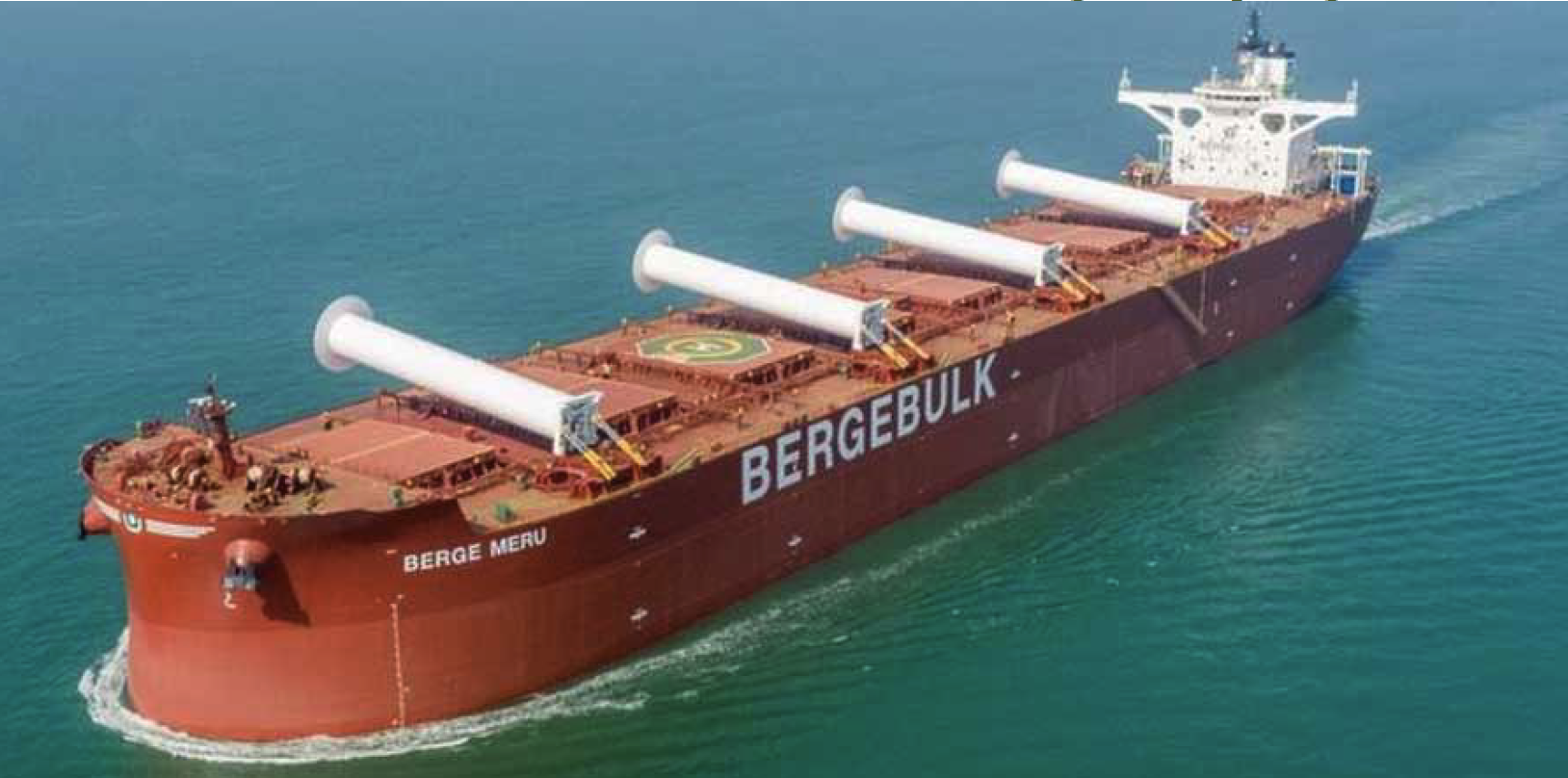 Fold Rotor Anemoi installs four folding rotor sails on Berge Bulk’s Newcastlemax ...